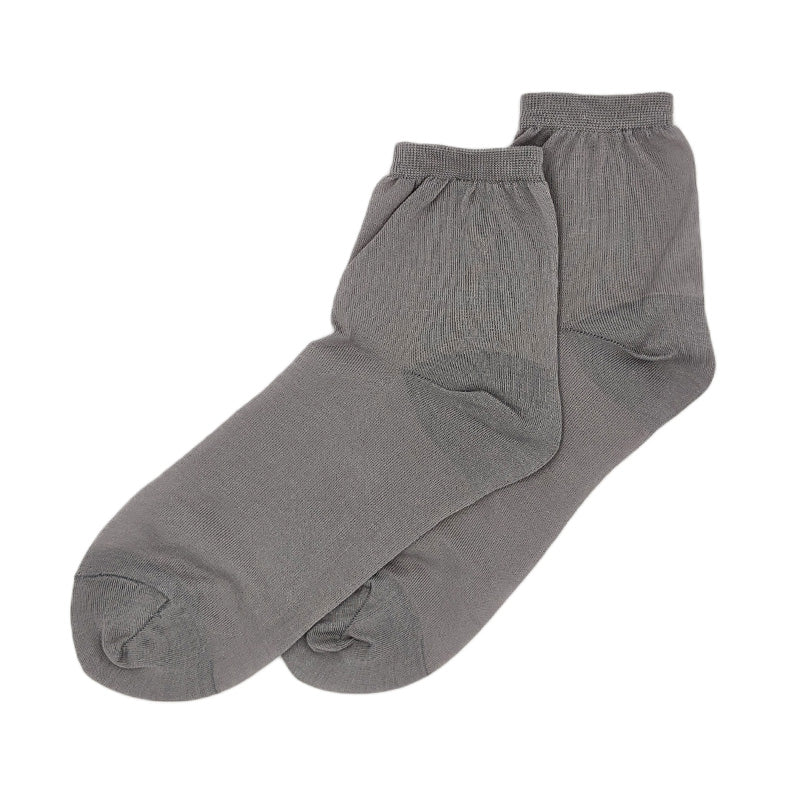 ショートソックス 綿100 日本製 レディース 23-24cm ショート 女性用 コットン 日本製 薄い 薄地 通気性 無地 シンプル 夏用 ブラック ピンク グレー ホワイト ベージュブラウン おやすみソックス (在庫限り)