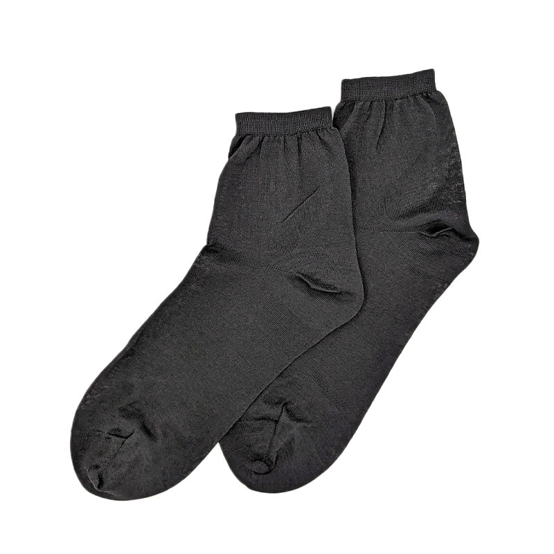 ショートソックス 綿100 日本製 レディース 23-24cm ショート 女性用 コットン 日本製 薄い 薄地 通気性 無地 シンプル 夏用 ブラック ピンク グレー ホワイト ベージュブラウン おやすみソックス (在庫限り)