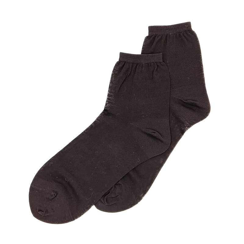 ショートソックス 綿100 日本製 レディース 23-24cm ショート 女性用 コットン 日本製 薄い 薄地 通気性 無地 シンプル 夏用 ブラック ピンク グレー ホワイト ベージュブラウン おやすみソックス (在庫限り)