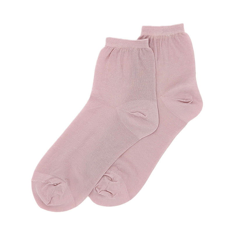 ショートソックス 綿100 日本製 レディース 23-24cm ショート 女性用 コットン 日本製 薄い 薄地 通気性 無地 シンプル 夏用 ブラック ピンク グレー ホワイト ベージュブラウン おやすみソックス (在庫限り)