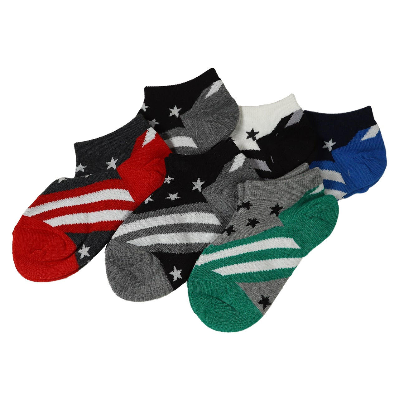 【 お得 】 キッズソックス 子供 柄ソックス 6足組 16-18cm~22-24cm スニーカーソックス ジュニア ボーイズ 男の子 男児 スニーカー丈 くるぶし丈 綿混 くつ下 くつした プリント プレゼント ギフト (在庫限り)