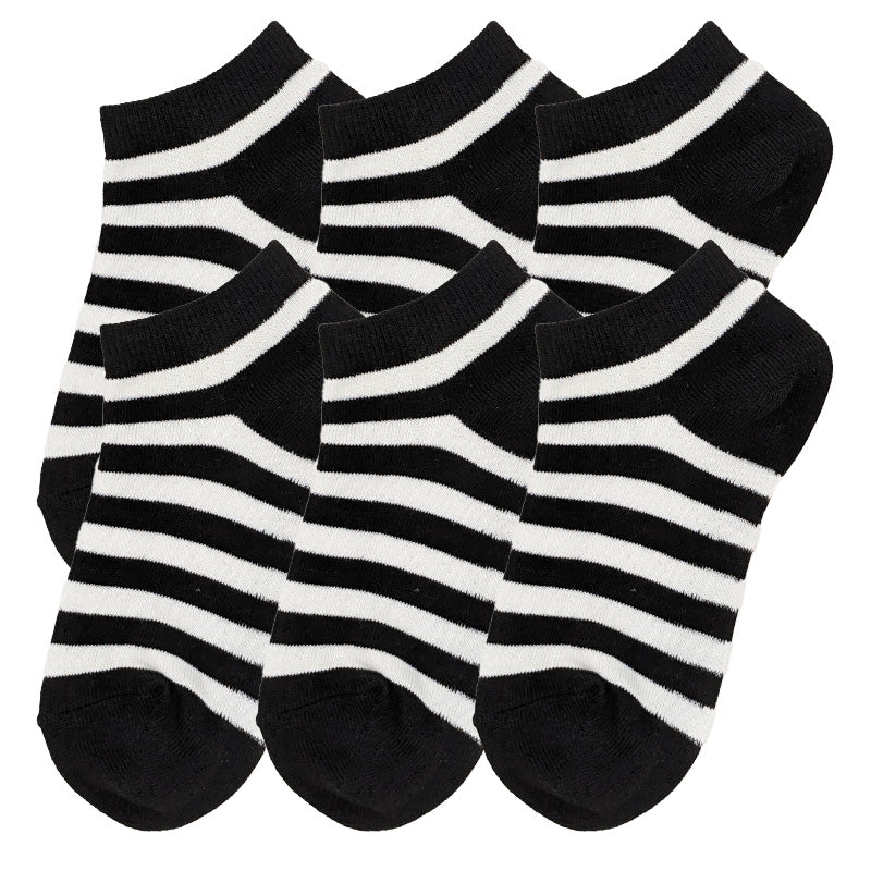 スニーカーソックス 日本製 子供 靴下 くるぶし 6足組 16-18cm~22-24cm (ジュニア 子ども レディース スニーカー丈 くつ下 綿混 シンプル) (在庫限り)