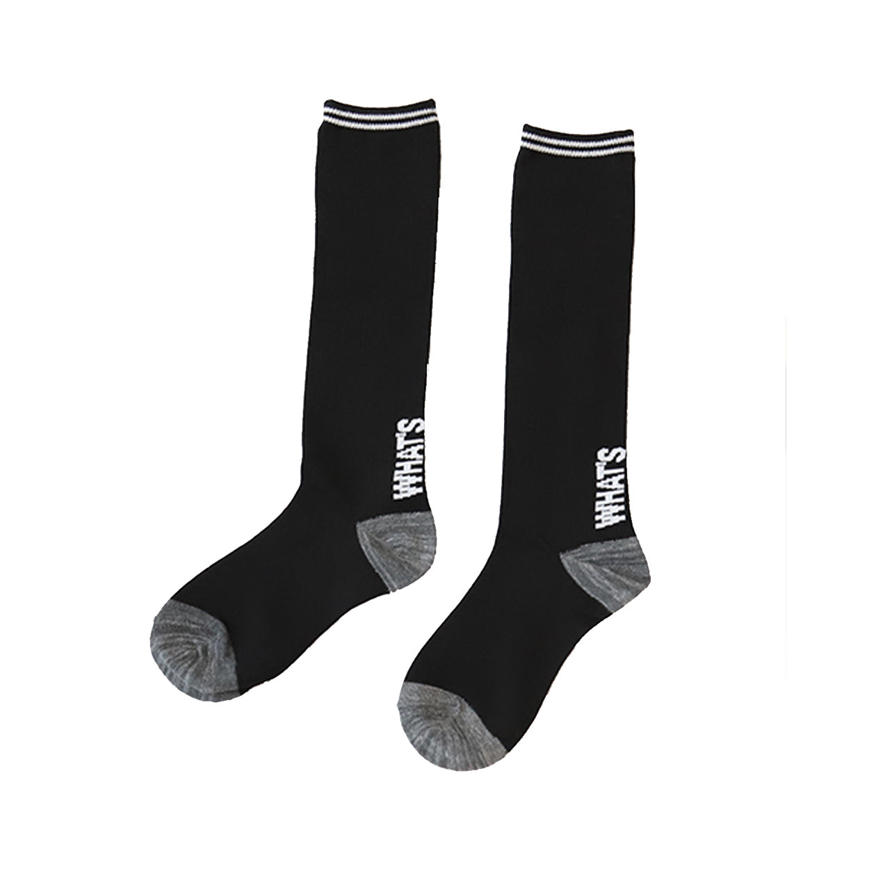 SOXJAM ボーイズ ハイソックス 6足組 16-18cm~22-24cm (男の子 ジュニアソックス ロング丈 長靴下 綿混 くつ下 くつした ロゴ) (在庫限り)
