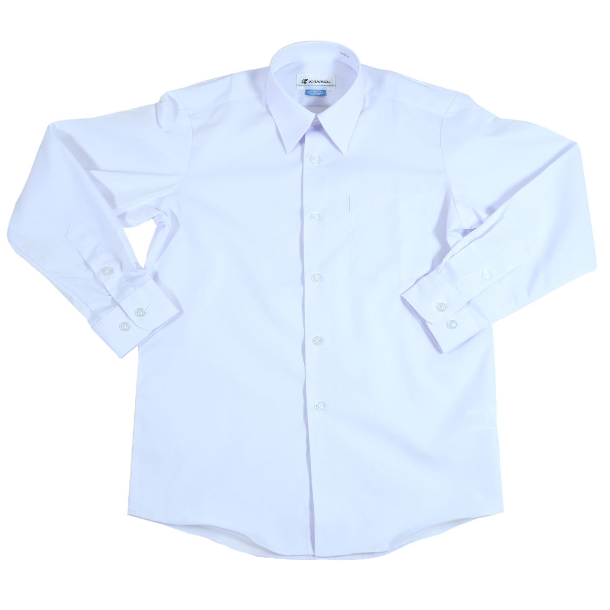 学生服 形態安定 男子 長袖カッターシャツ 165cmA~180cmB 長袖シャツ 形態安定シャツ スクールシャツ 男子 男の子 学生 (取寄せ)