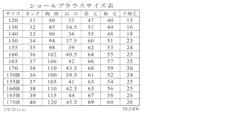 女子ベタ衿 半袖ブラウス 120cmA~160cmA (小学生 制服 小学校 スクールシャツ) (取寄せ)