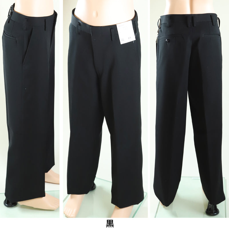 学生服 スラックス NY型ノータック ストリード 61cm~76cm ( 制服 学校 学生 中学生 高校生 裾上げ無料) (送料無料) (取寄せ)