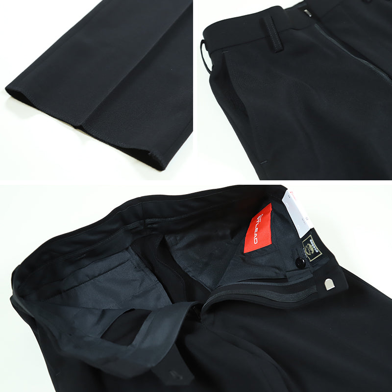学生服 スラックス NY型ノータック ストリード 79cm~85cm ( 制服 学校 学生 高校生 裾上げ無料) (送料無料) (取寄せ)