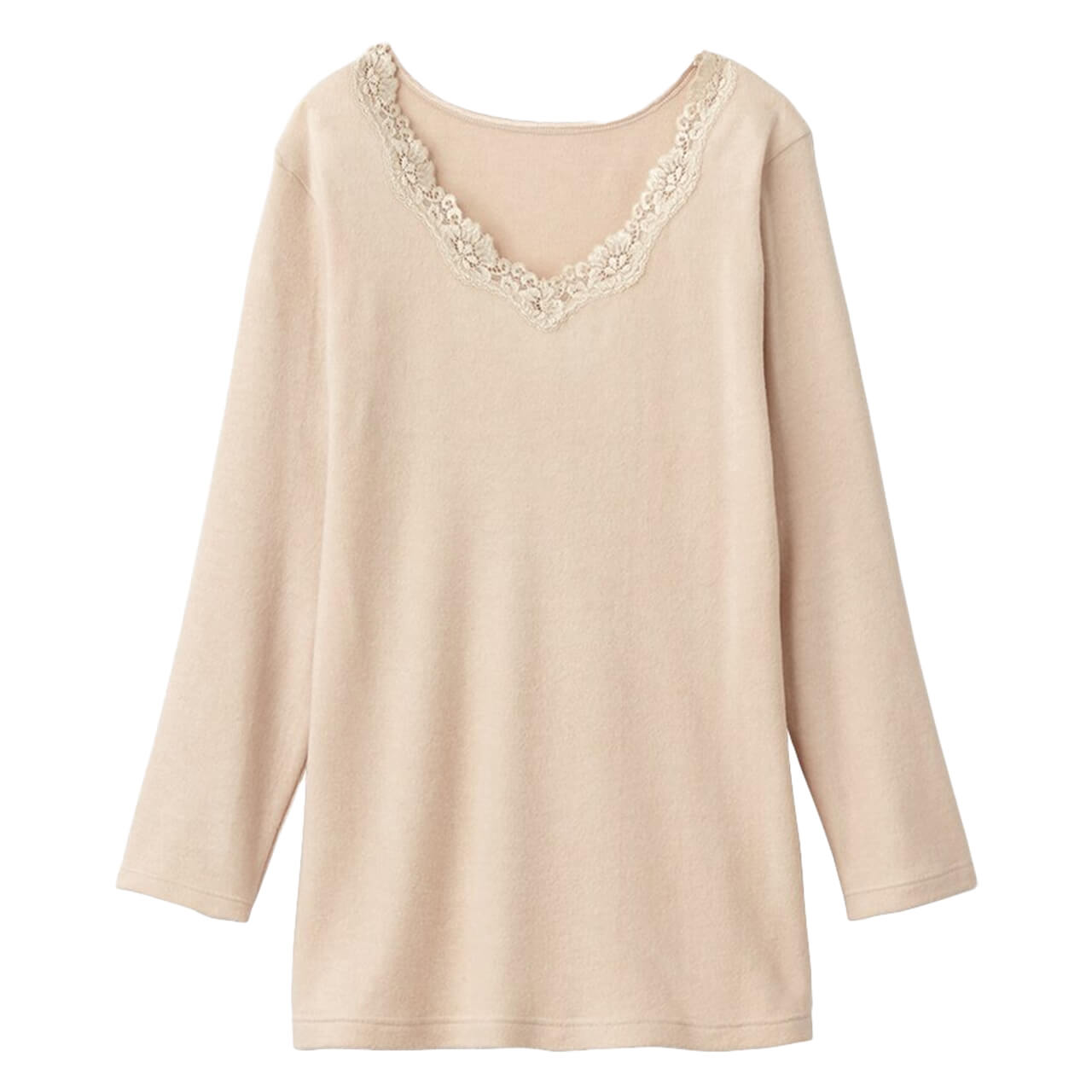 グンゼ あったかインナー レディース 8分袖 肌着 起毛 M~LL (長袖 シャツ 薄手 遠赤外線 秋 冬 下着 暖かい 防寒) (在庫限り)