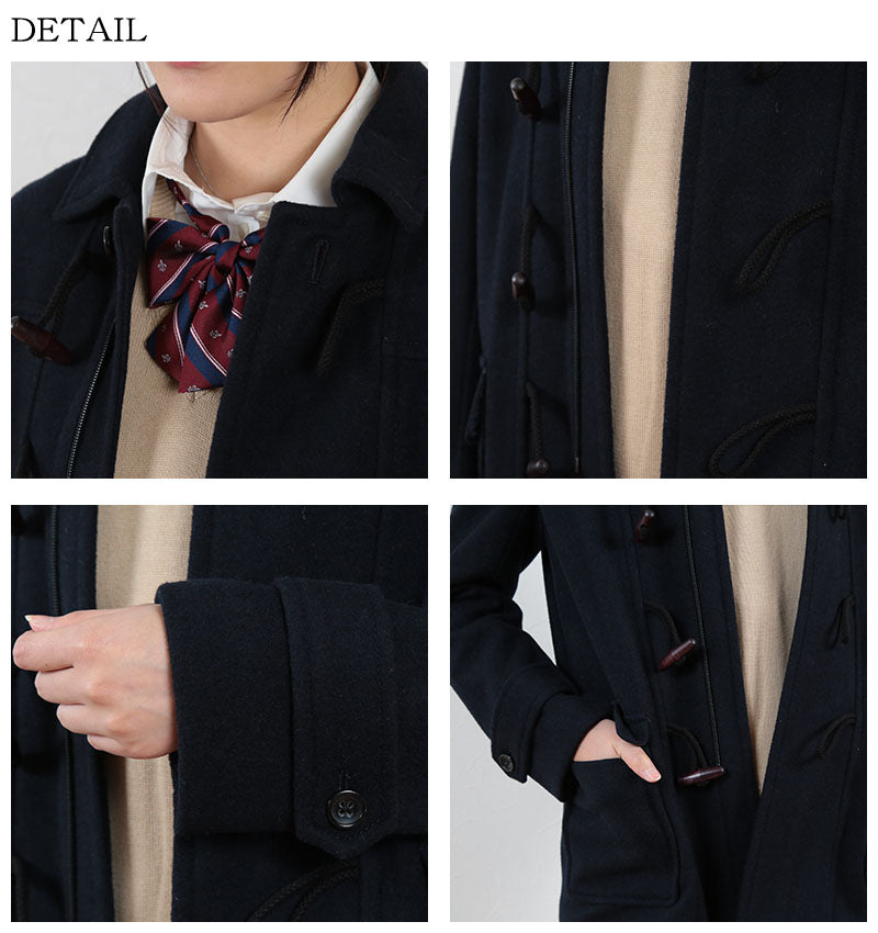 男女兼用ダッフルコート S~LL (you:th スクールコート 学生 通学 unisex サイズ豊富 秋冬用 ショート丈) (送料無料) (取寄せ)
