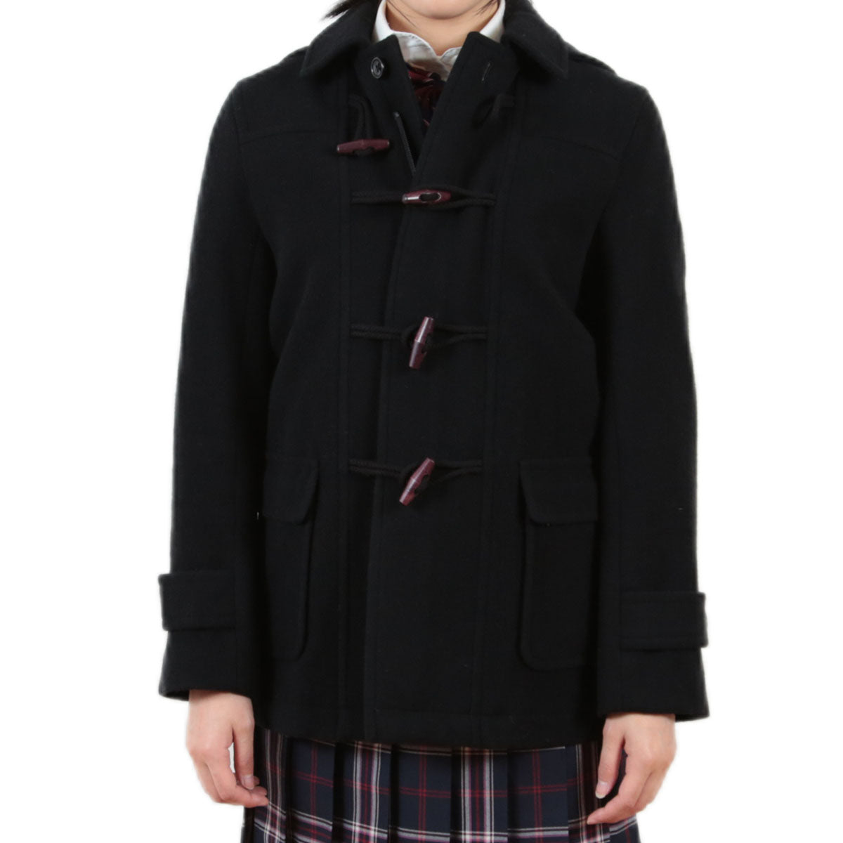 男女兼用ダッフルコート S~LL (you:th スクールコート 学生 通学 unisex サイズ豊富 秋冬用 ショート丈) (送料無料) (取寄せ)