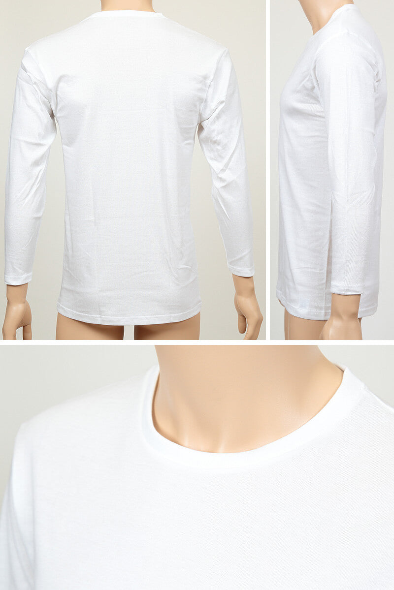 グンゼ インナー メンズ 長袖 綿100% tシャツ クルーネック YG ワイジー M~LL 下着 肌着 丸首 男性 紳士 インナーウェアー 無地 ロンT 抗菌 防臭 M L LL