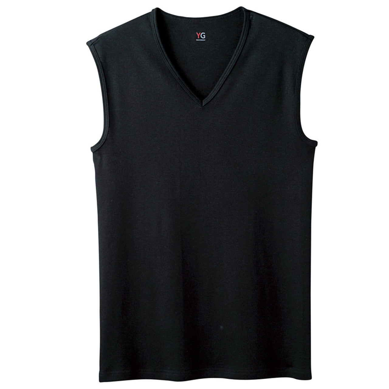 グンゼ インナー 綿100% メンズ ノースリーブ vネック スリーブレス シャツ M~3L YG ワイジー ランニング 下着 男性 紳士 肌着 V首 インナーシャツ M L LL 3L 大きいサイズ 白 黒 コットン 防臭