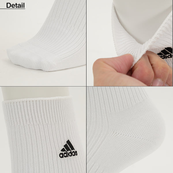 adidas ロークルー丈ソックス 3足組 19-21cm~23-25cm (アディダス 靴下 ジュニア ソックス クルー 男の子 子供) (在庫限り)