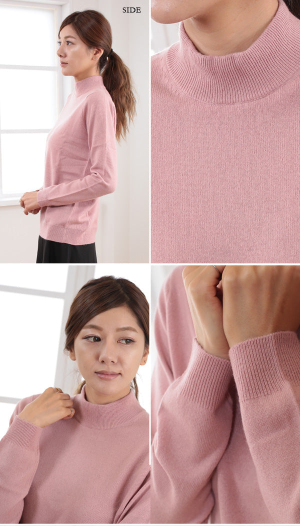 アルカディアルカ カシミヤ100% ハイネック セーター レディース M~3L (カシミア カシミア100% ニット 薄手 暖かい プレゼント 誕生日 防寒 秋冬 大きいサイズ トップス) (送料無料) 【在庫限り】