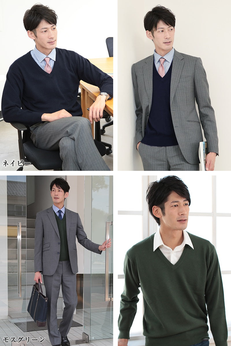 カシミヤ100% Vネック セーター メンズ M~5L (カシミヤ カシミア セーター 男 ニット vネック V首 カシミヤ100 カシミア100% 無地 防寒 大きいサイズ ギフト プレゼント arcadiarca) (送料無料) 【在庫限り】