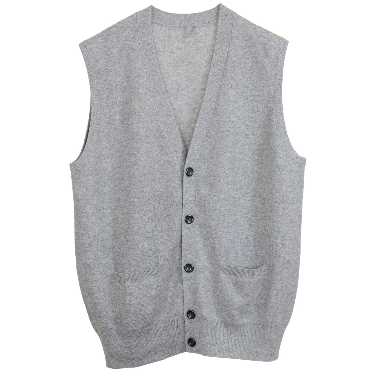 カシミヤ100% 前開きベスト メンズ M~5L (カシミヤ カシミア セーター 男 ニット ベスト カシミヤ100 カシミア100% 無地 防寒 大きいサイズ ギフト プレゼント arcadiarca) (送料無料) 【在庫限り】