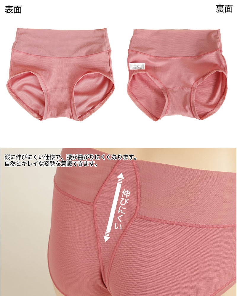 グンゼ 【3枚セット】アクティバランス レギュラーショーツ M~LL (GUNZE Tuche ショーツ 姿勢矯正 レギュラー 骨盤 吸汗速乾 メッシュ 通気性抜群) (在庫限り)