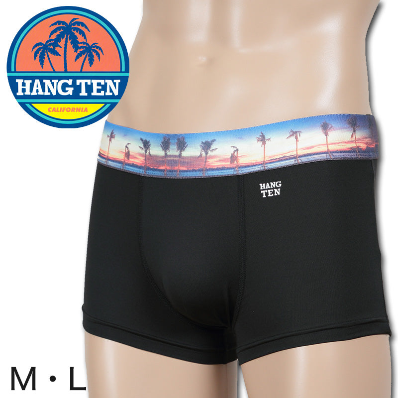 HANG TEN ポリエステルベア天 ボクサーパンツ 前閉じ M～L (ハンテン