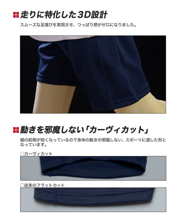 福井トンボ 瞬足 尻ポケット付きハーフパンツ スタンダードモデル 110cm~170cm (トンボ TOMBOW) 【在庫限り】