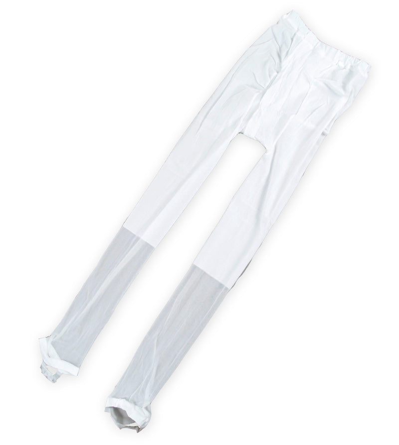ナイロン100% 和装タイツ 股割れ M・L (股割れタイツ 白 和装用品 スパッツ レギンス) (和装呉服) 【在庫限り】
