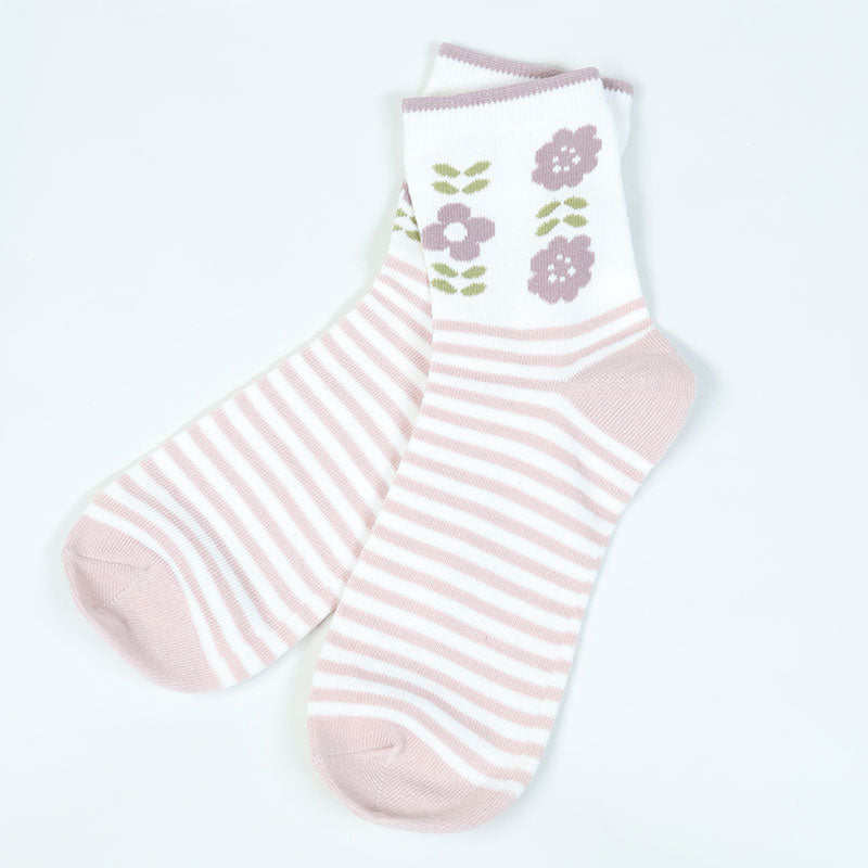 【 お得 】 婦人綿混 ショートソックス 10足組 22-24cm (レディース ショート丈 綿混 靴下 くつ下 くつした ) (在庫限り)