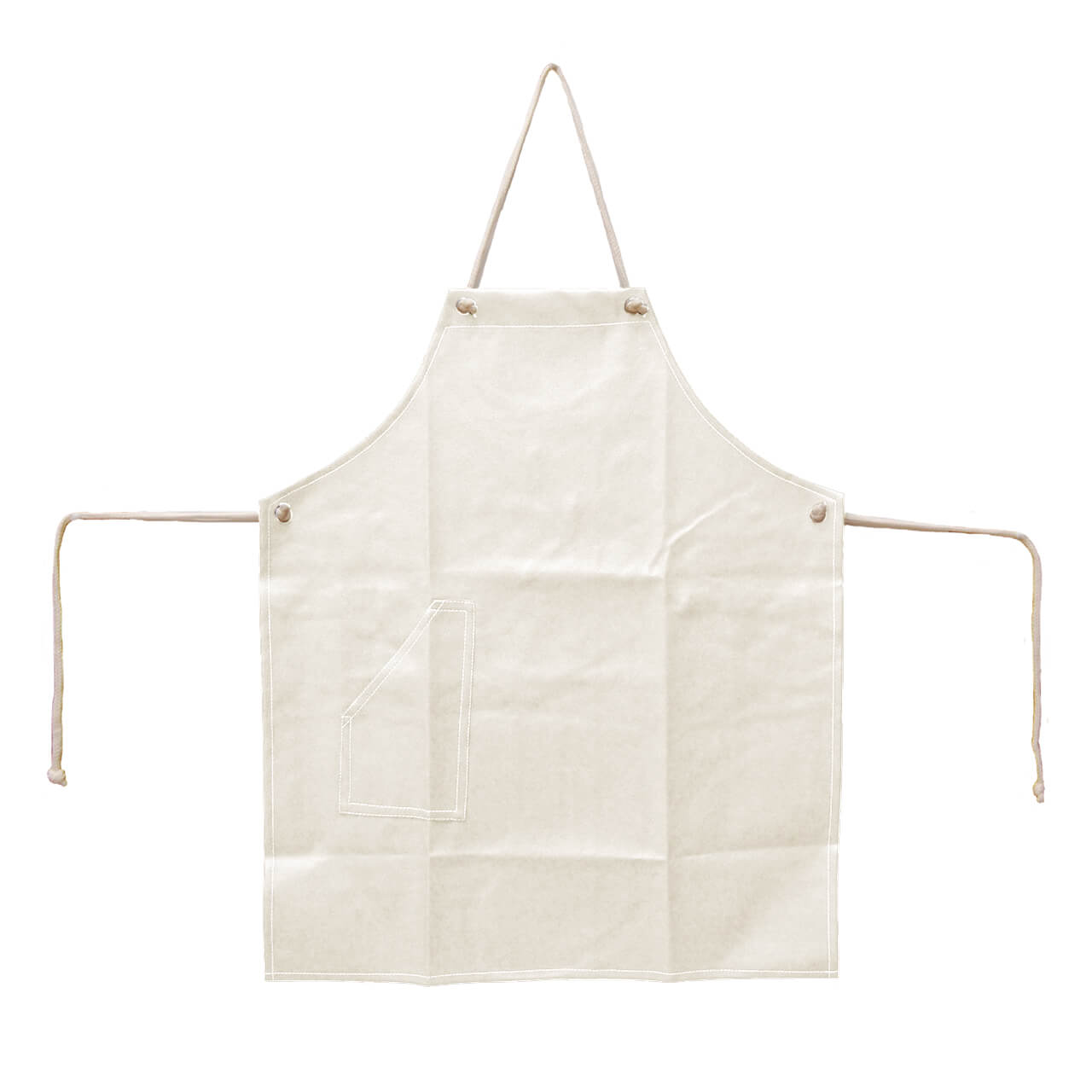 男女兼用 ポケット付 レザー風エプロン (フリーサイズ) (男女兼用 ポケット付きレザー風エプロン)  (キッチン) (在庫限り)