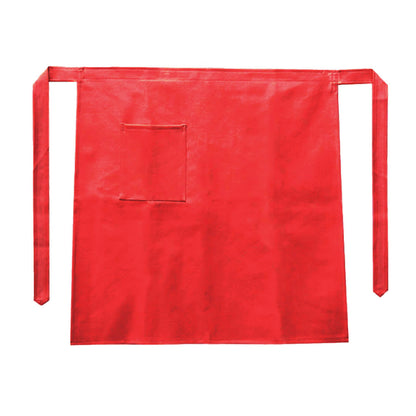 男女兼用 サロン前掛け (フリーサイズ) (男女兼用 ポケット付きレザー風サロン)  (キッチン) (取寄せ)