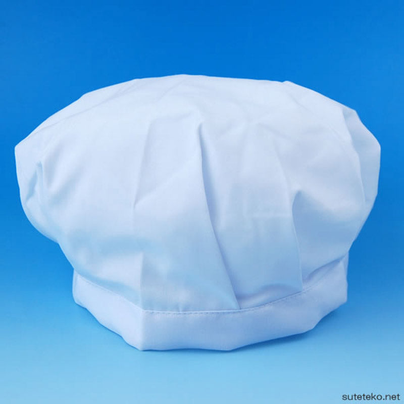 子供用給食帽 小学生 小学校 白衣 27cm×14cm (給食 給食帽子 キッズ ジュニア 小学校低学年 小学校高学年) (キッチン) (在庫限り)