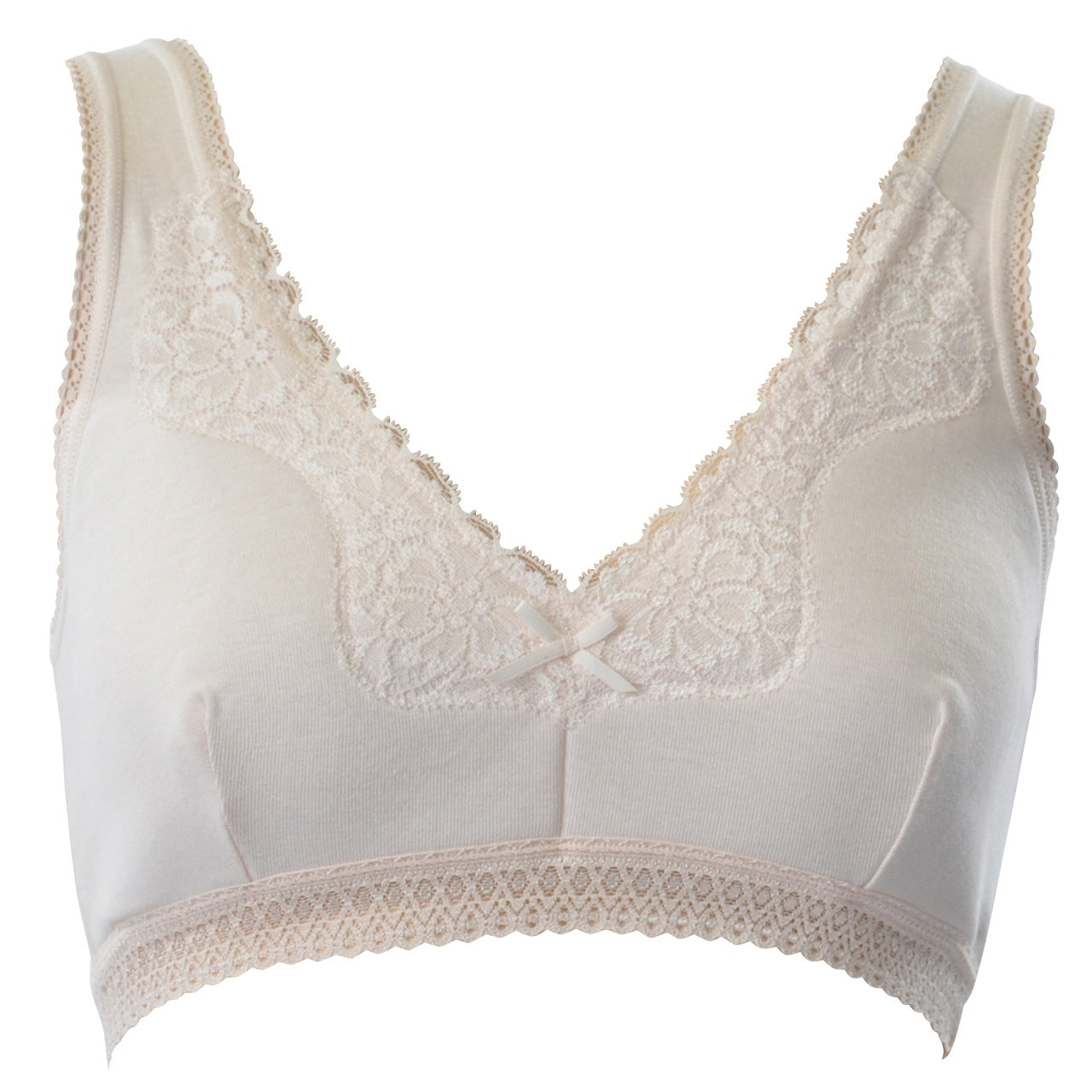 綿100% ブラジャー ノンワイヤー M～3L (下着 ハーフトップ 綿 ノンワイヤーブラ レディース インナー 大きいサイズ コットン ブラ)