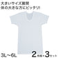 インナー メンズ 半袖 大きいサイズ 肌着 綿100% Uネック 2枚組×3セット 3L～6L (下着 シャツ 男性 U首 白 無地 tシャツ インナーウェア アンダーウェア 3l 4l 5l 6l)