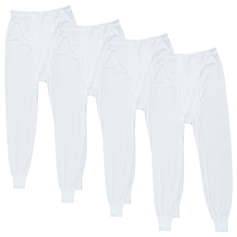 ズボン下 綿100% 大きいサイズ 4枚組 3L 4L 5L 6L メンズ 肌着 下着 ステテコ インナー コットン ビッグサイズ アンダーパンツ 前開き 下着 男性 白 無地 3l 4l 5l 6l