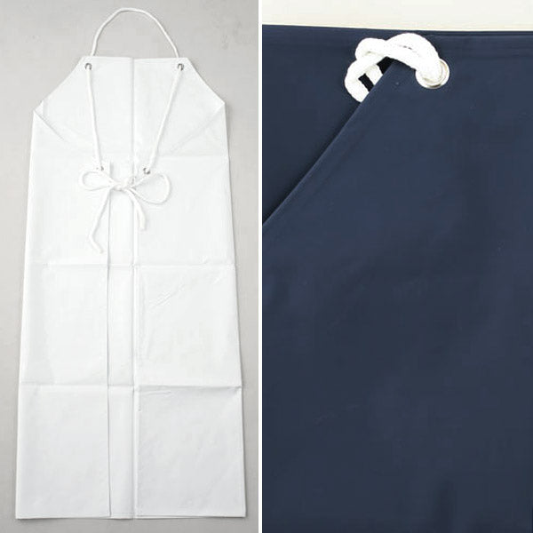 ビニール防水胸付き前掛け 90×110cm (防水 ビニール エプロン) (ワーキング) (取寄せ)