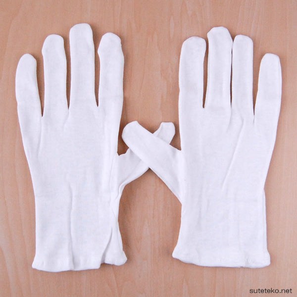 ミクローブ 品質管理用作業手袋 12双セット M・L (マチナシ 綿スムース 作業 手袋 まとめ買い) (ワーキング) (取寄せ)