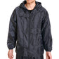 撥水加工 男女兼用 ナイロン前開きヤッケ M～LL (雨具) (取寄せ)