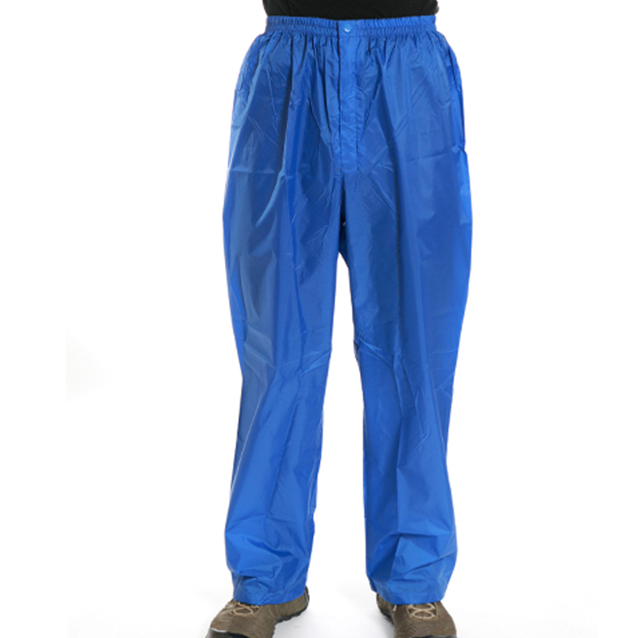 撥水加工 男女兼用 ナイロン前開きズボン M～LL (雨具) (取寄せ)