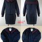 トンボ学生服 女子小学生 カシドス織り 赤2本ラインセーラー服 140cmA～160cmA (トンボ TOMBOW 丸洗いOK) (送料無料) (取寄せ)