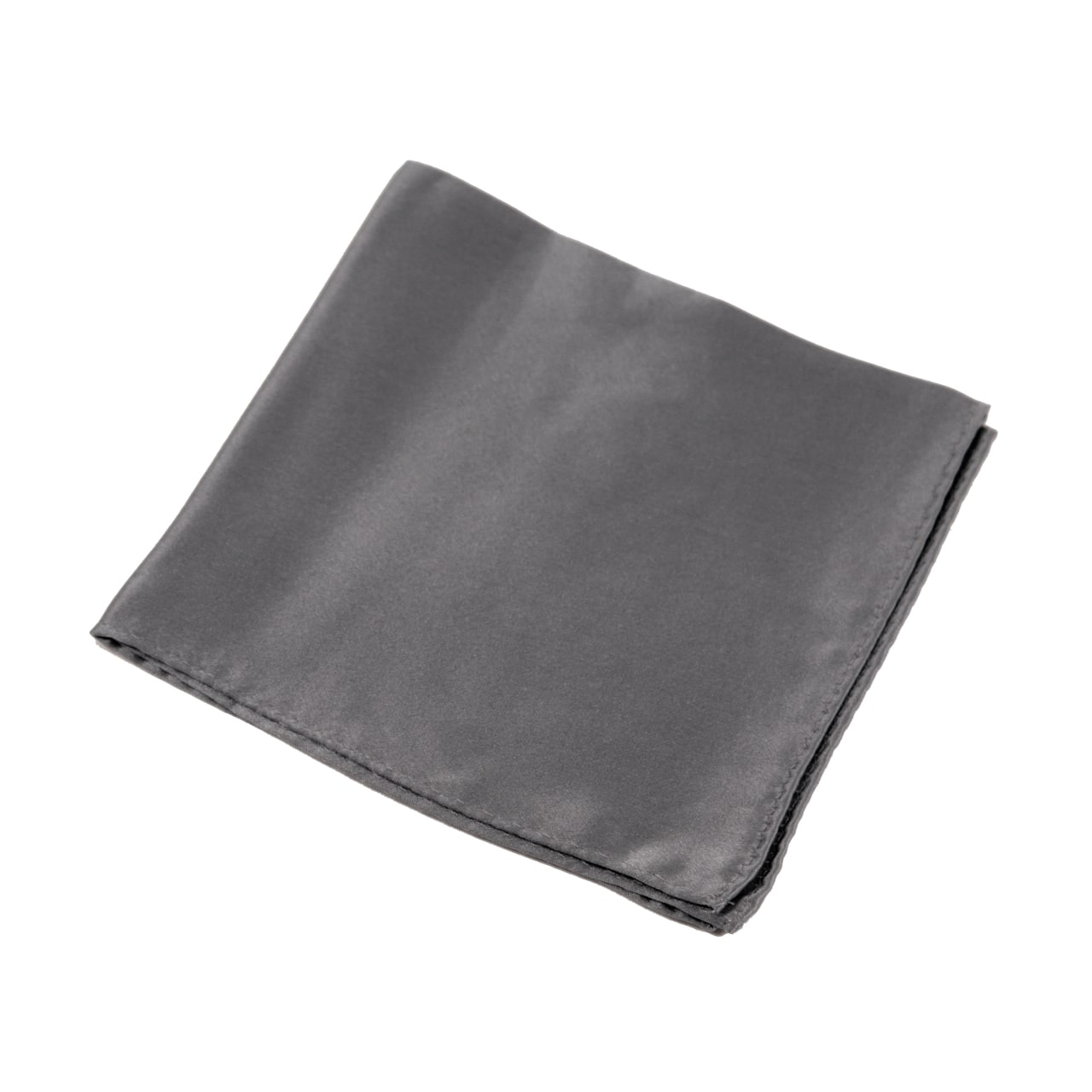 シルク100% ポケットチーフ 約27cm×27cm (日本製 礼装ハンカチ 絹100% 光沢 無地 白 黒 カラー) (ビジネスウェア) (在庫限り)