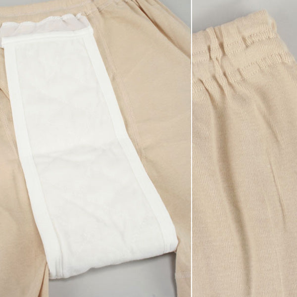 さるまた 失禁申又 40cc吸水 さわやかパンツ 前あき M～LL (さるまた ももひき 股引き パッチ ぱっち 肌着 下着)