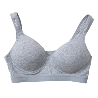 ノンワイヤー モールドカップブラ S M L ブラジャー 綿 締め付けない 中学生 モールドブラ ナイトブラ シンプル コットン レディース インナー 下着 リラックス