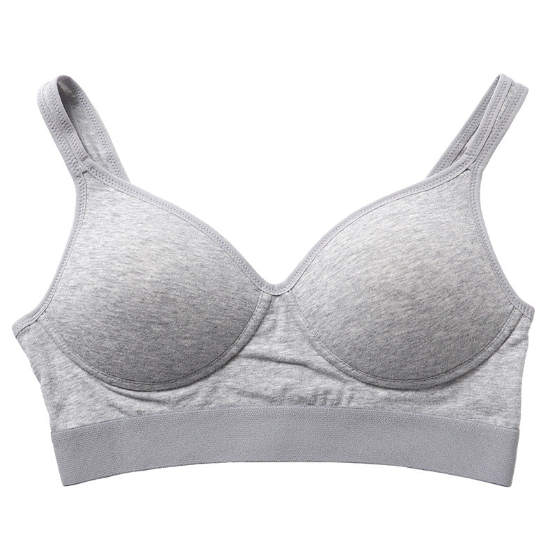 SchooLog ガールズ 綿ベア天 モールドカップブラ SS～L 高校生 中学生 コットン 子供 ジュニア スクールインナー 女の子 ブラトップ 無地 白 ピンク SS S M L