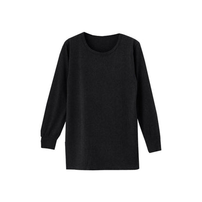 メンズ インナーシャツ 長袖丸首シャツ インナー M～LL (男性 紳士 長袖 丸首 クルーネック 防寒 長袖シャツ トップス 発熱保温 吸湿発熱 静電気防止 M L LL) (在庫限り)