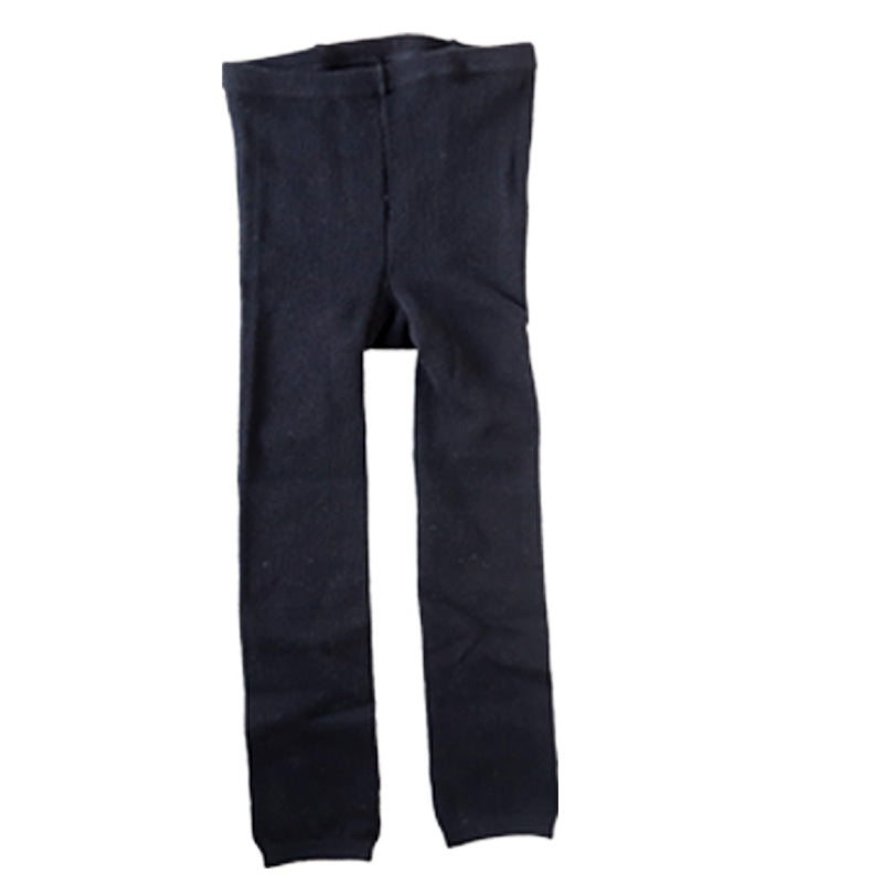 キッズ スパッツ 10分丈 厚手 綿混 子供 冬 女の子 男の子 250デニール 95～165cm レギンス 黒 白 110 120 130 140 150 160 厚地 綿 タイツ 子ども 幼稚園 防寒