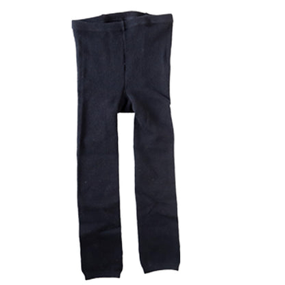 キッズ スパッツ 10分丈 厚手 綿混 子供 冬 女の子 男の子 250デニール 95～165cm レギンス 黒 白 110 120 130 140 150 160 厚地 綿 タイツ 子ども 幼稚園 防寒