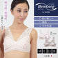 ノンワイヤーブラ 綿 M～3L (ブラジャー 大きいサイズ ノンワイヤー レディース インナー ハーフトップ 日本製 楽なブラ レース 締め付けない 下着) (婦人肌着) (取寄せ)