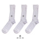 ミズノ クルーソックス メンズ 3足組 24-26cm・26-28cm (スクールソックス ワンポイント 男子 靴下 白 ソックス スポーツソックス 通学 スポーツ クルー丈) (紳士靴下)