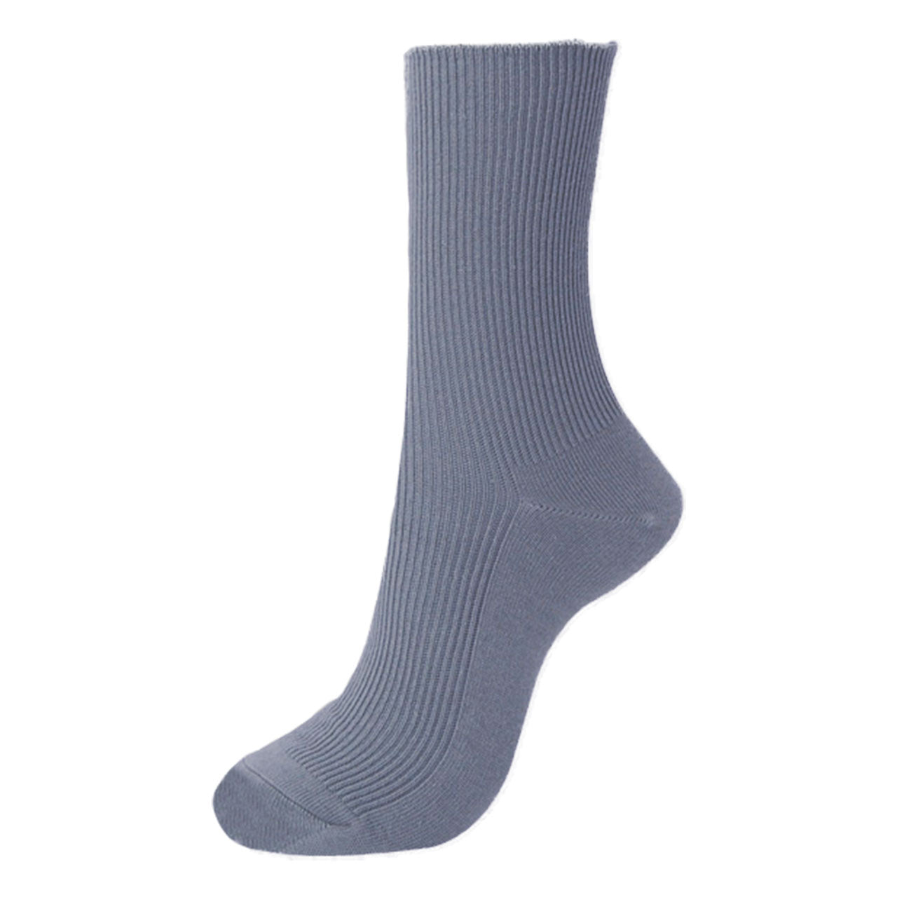 足元らくらく 綿混ゴムなしソックス 靴下 レディース 口ゴムなし 22-24cm 締め付けない ゆったり ソックス クルー丈