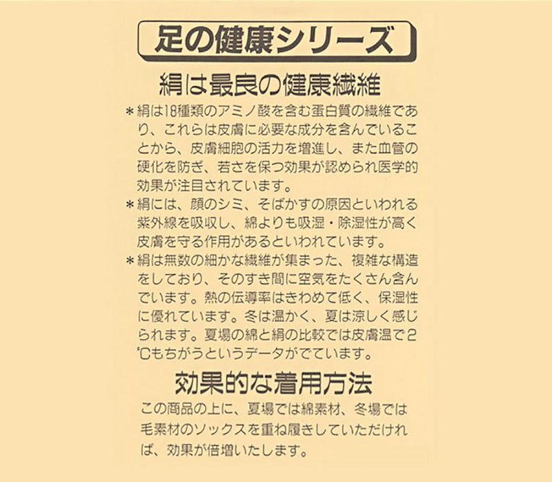 5本指ソックス シルク レディース 靴下 ショート丈 22-24cm 5本指靴下 五本指ソックス 肌側シルク100％ 絹 ソックス 日本製