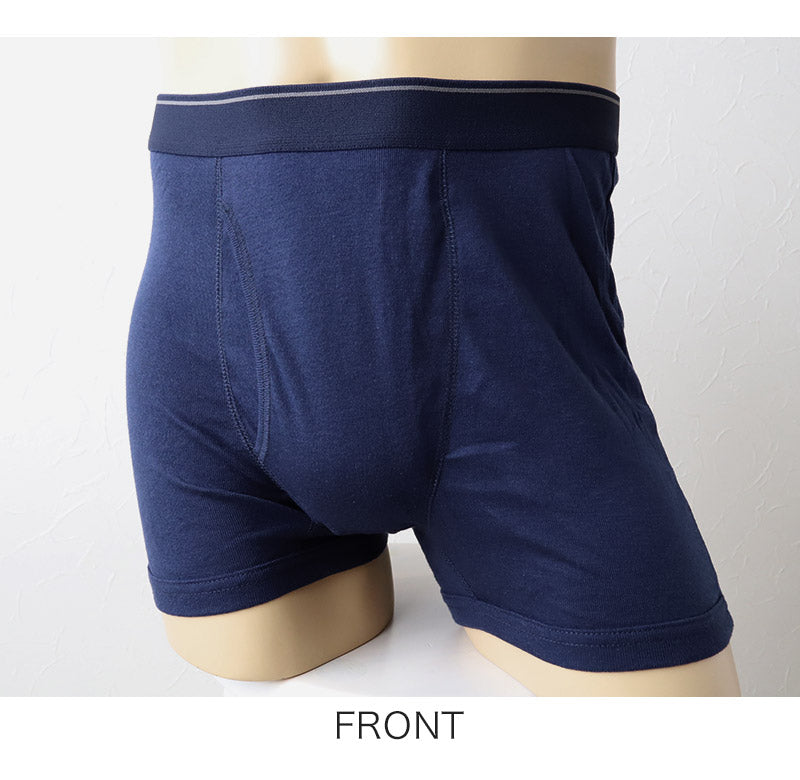 メンズ ボクサーブリーフ 前開き ボクサーパンツ 下着 パンツ 2枚組 M～LL (男性 紳士 インナー ボクサー インナーウェアー 前あき M L LL)