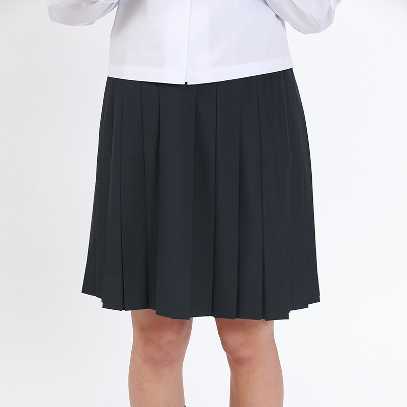 ティアラ 女子 トロピカル織り 24本箱ヒダ 夏用セーラー服用スカート W60～69cm×丈64～68cm 箱ひだ 中学生 高校生 中高生 学校 ネイビー スクール 女子高生 Tiara 大きい 小さい ボックスプリーツ (送料無料) (在庫限り)