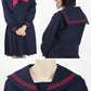 ティアラ 女子小学生 カシドス織り 赤2本ライン セーラー服 120cmA～130cmA (Tiara) (送料無料) (取寄せ)